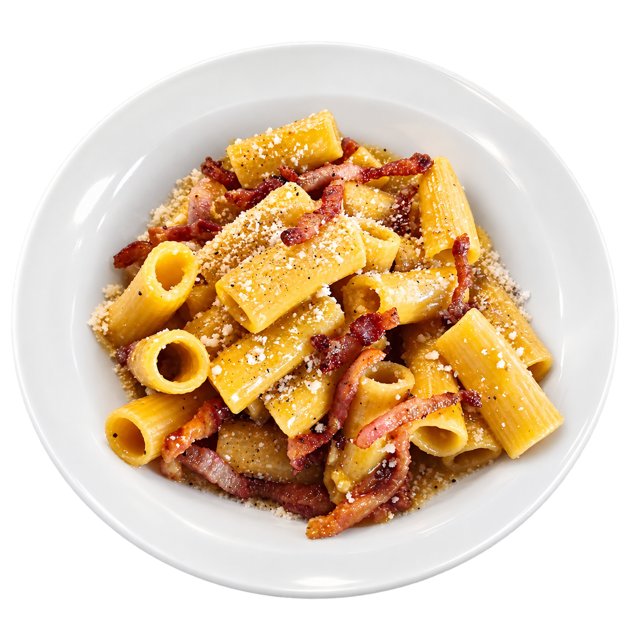 Rigatoni alla Carbonara di Osteria Faleria a Roma San Giovanni
