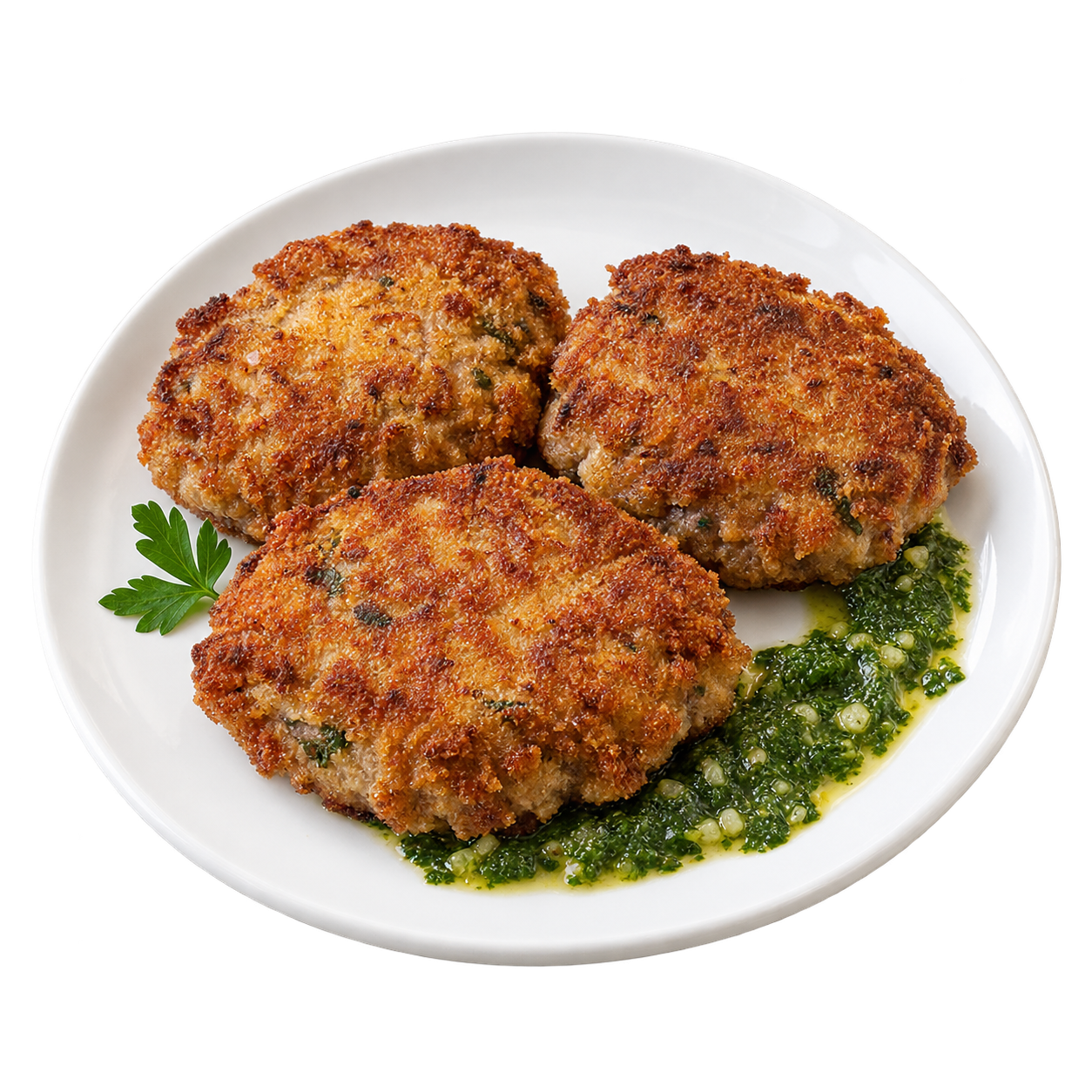 Polpette di bollito con salsa verde di Osteria Faleria