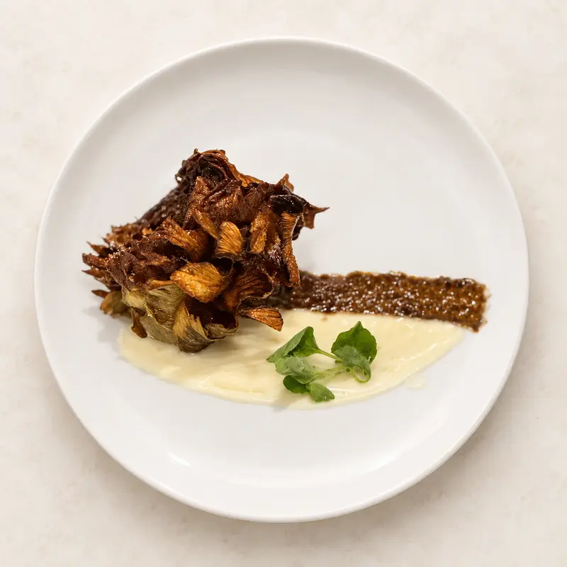 Carciofo fritto dell’Osteria Faleria a Roma